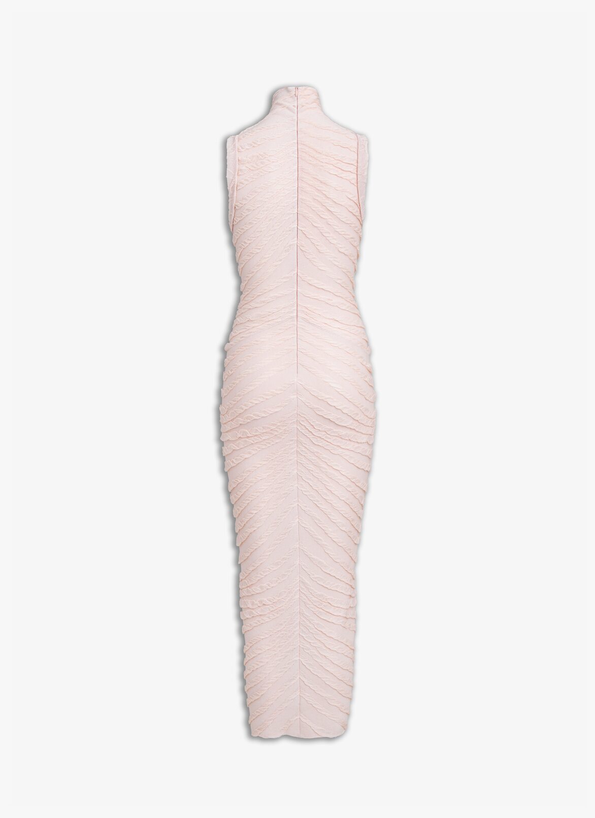 SHEER SCULPTING BODYCON DRESS ALAÏA NUDE SHEER SCULPTING BODYCON DRESS